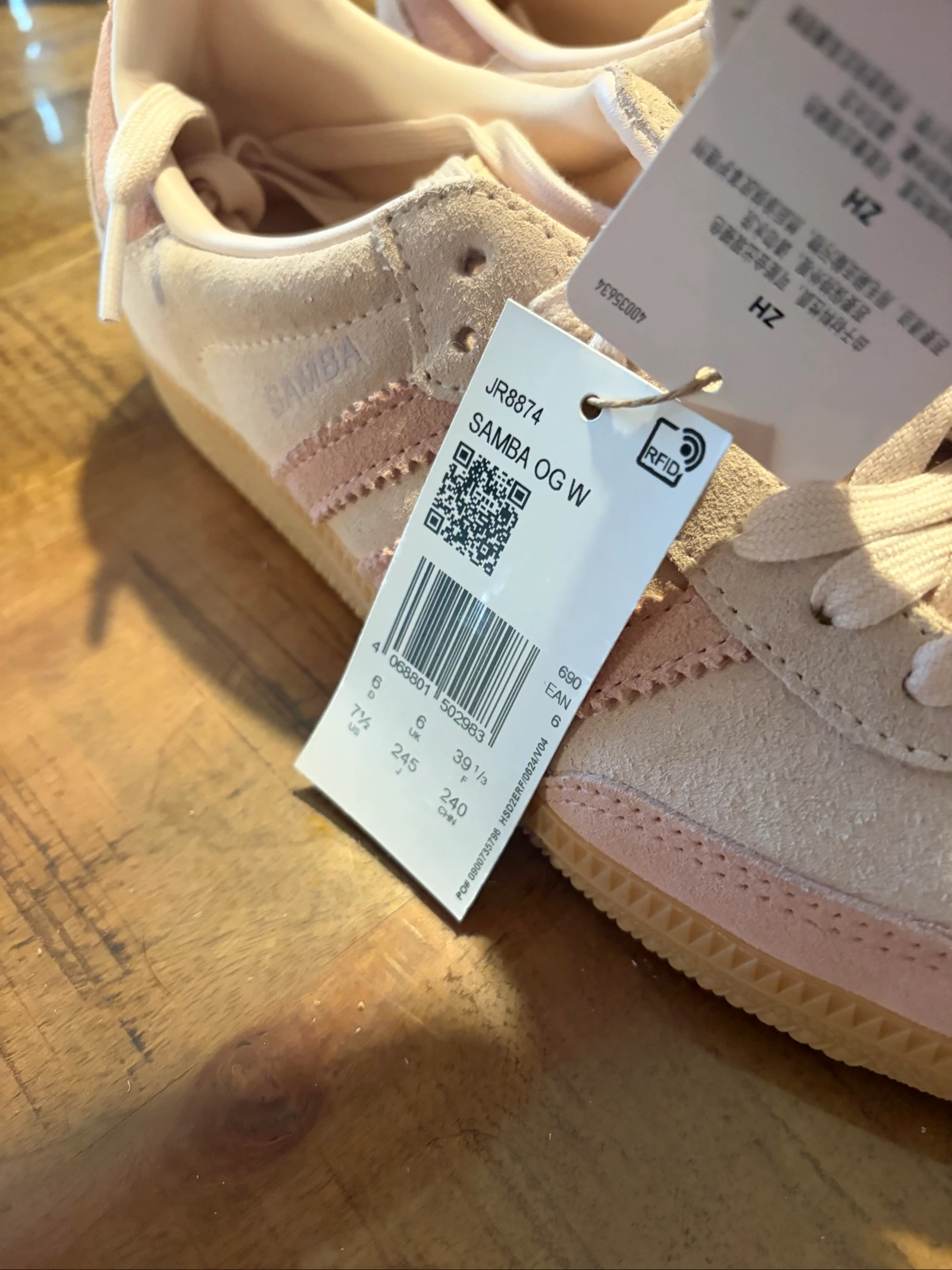Adidas samba OG quartz mauve taille 39 1/3 – photo 3